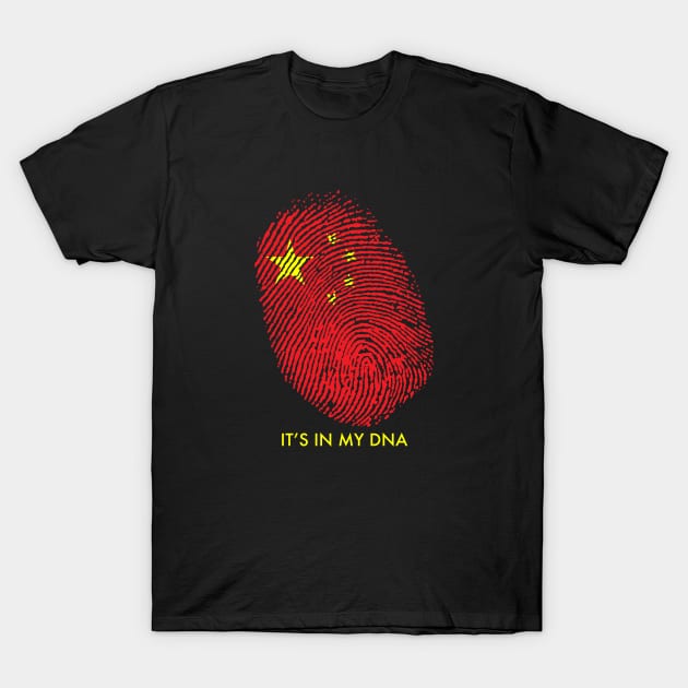 CHINA IS IN MY DNA T-Shirt by LILNAYSHUNZ